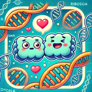 cute illustration focusing on ribosome pick up lines